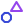 Triangle and octagon icon
