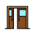 sliding door icon