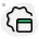 Web browser badge for privacy and security icon