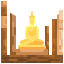 estatua-de-buda-externa-tailandia-elemento-justicon-plano-justicon-1 icon