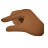 emoji style pinching hand medium dark skin tone icon
