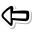 stickers duotone style 왼쪽을 가리키는 화살표 icon