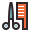 retro style 이발소 icon
