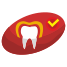 effetto-esterno-salute-dei-denti-icone-piatte-in-motus-design icon