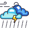 Cloudy Cloud Wind Storm Rain icon