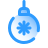 pulsar gradient style christmas tree ball icon