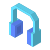 isometric color style kopfhörer icon