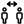 Spaced seating arrangement during the pandemic time for maintaining social distance icon