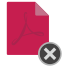 Delete PDF File icon
