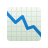 チャート減少の絵文字 icon