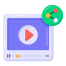 partage de vidéos icon