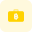 Bitcoin suitcase concept of digital currency business icon