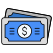 外部钞票商业和金融矢量板轮廓颜色矢量板 icon