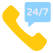 24/7 Call Service icon