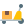 cart with box icon