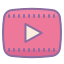 cute color style youtube icon