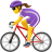 mujer en bicicleta icon