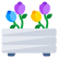 vaso-da-fiori-esterno-piante-e-fiori-vettorilab-piatto-vettorilab-7 icon