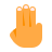 color style three fingers skin type 3 icon