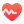 softteal gradient style heart with pulse icon
