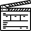 film slate icon