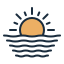 Le coucher du soleil icon