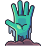 Hand graveyard icon