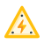 Electric hazard icon