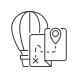 hot air balloon icon