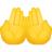 emoji con i palmi rivolti verso l'alto icon