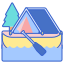 Slalom in canoa icon