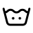 apple sf regular style machine wash warm icon