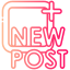 outline gradient/3.new post icon