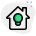 Internet connected homes with light control feature icon