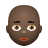 대머리 여자 어두운 피부색 icon