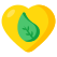externo-Eco-Heart-nature-and-ecology-vectorslab-flat-vectorslab icon