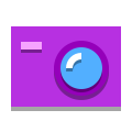 papercut style 컴팩트 카메라 icon