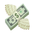 emoji-de-dinero-con-alas icon