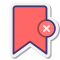 stickers style 북마크 삭제 icon