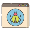 crawler-esterno-marketing-online-flaticons-lineal-color-flat-icone icon