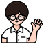 external-man-boy-student-kids-hello-gesture-candidate-user-avatar-ddara-lineal-color-ddara icon