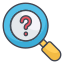 Magnify Question Sign icon