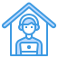 working at home icon