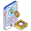 secure mobile data icon