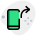 Mobile with forward sign for instant messenger icon