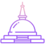 estupa-externa-budismo-icongeek26-esquema-gradiente-icongeek26 icon