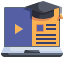 esterno-online-learning-elearning-and-education-justicon-flat-justicon icon