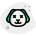 Puppy in neutral stage with eyes crossed icon