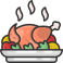 roast chicken icon