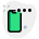 Smartphone loading or processing dots interface layout icon